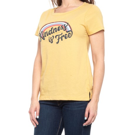 CandC California Julia T-Shirt - Short Sleeve (For Women) - OCHRE (S )