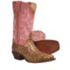 Justin Boots Punchy Cowboy Boots - Full-Quill Ostrich, Square Toe (For Women)