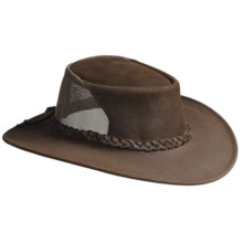 Kakadu Brimstone Breeze Leather Hat (For Men and Women) in Brown - Closeouts