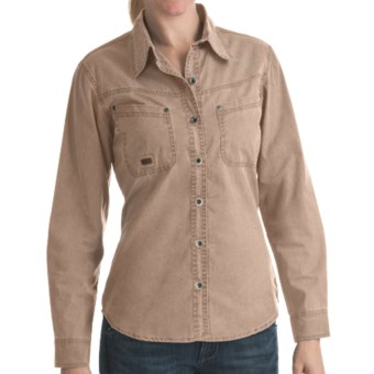 Kakadu Clovelly Shirt - Long Sleeve (For Women) in Bone