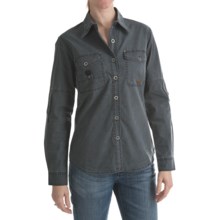 Kakadu Concord Shirt - Long Roll-Up Sleeve (For Women) in Blue - Closeouts