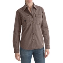 Kakadu Concord Shirt - Long Roll-Up Sleeve (For Women) in Taupe - Closeouts