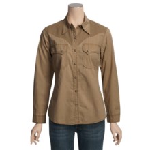 Kakadu Dallas Shirt - 5 oz. Cotton Canvas, Long Sleeve (For Women) in Tobacco - Closeouts