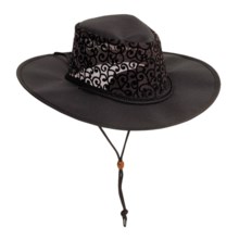 Kakadu Mediterranean Hat - UPF 50 (For Women) in Black/Red - Closeouts