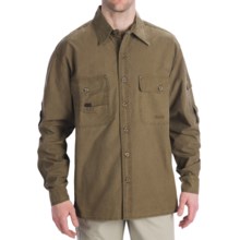 Kakadu Toorak Shirt - 10 oz. Gunn-Worn Canvas, Roll-Up Long Sleeve (For Men) in Tobacco - Closeouts