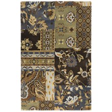 Kaleen Athenian Garden Fine Wool Area Rug - 5’x7’9” in Blue - Closeouts
