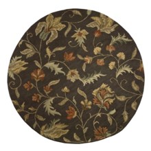 Kaleen Bombay Wool Rug - 7'9" Round in Grey - Closeouts
