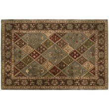 Kaleen Canterbury Area Rug - Handcrafted Virgin Wool, 5x8' in Coffee - Closeouts