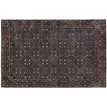 Kaleen Maharaja Garden Area Rug - Handcrafted Virgin Wool, 5'x7'9" in Azure - Closeouts
