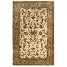 Kaleen Royal Garden Fine Wool Area Rug - 5’x8' in Ivory - Closeouts