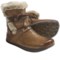 Kalso Earth Central Too Boots - Leather, Faux-Fur Lined (For Women) in Almond Vintage Leather