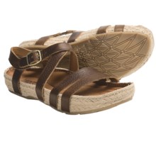 Kalso Earth Enlighten Sandals - Leather (For Women) in Almond Saddle Leather - Closeouts