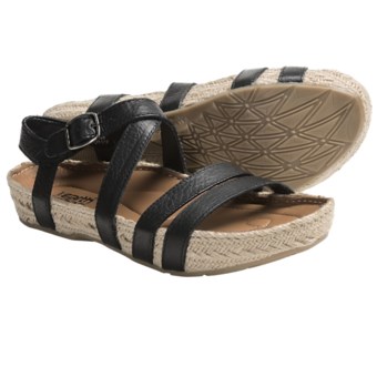 Kalso Earth Enlighten Sandals - Leather (For Women) in Black Saddle Leather
