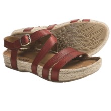 Kalso Earth Enlighten Sandals - Leather (For Women) in Rosso Saddle Leather - Closeouts