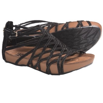 Kalso Earth Exquisite Sandals - Leather (For Women) in Black Suede