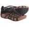 Kalso Earth Exquisite Sandals - Leather (For Women) in Black Suede