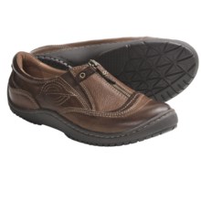 Kalso Earth Intone Shoes - Leather, Front Zip, Slip-Ons (For Women) in Ochre Vintage Leather - Closeouts