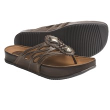 Kalso Earth Rhyme Sandals - Leather (For Women) in Almond Saddle Leather - Closeouts