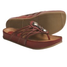 Kalso Earth Rhyme Sandals - Leather (For Women) in Rosso Saddle Leather - Closeouts