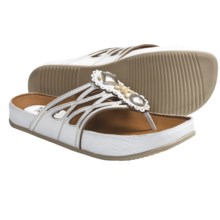 Kalso Earth Rhyme Sandals - Leather (For Women) in White Leather - Closeouts
