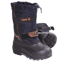 Kamik Coaster Winter Boots - Waterproof, Insulated (For Kid Boys and Girls) in Navy - Closeouts