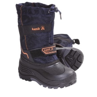Kamik Coaster Winter Boots - Waterproof, Insulated (For Kid Boys and Girls) in Navy
