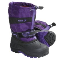 Kamik Coaster Winter Boots - Waterproof, Insulated (For Youth Boys and Girls) in Purple - Closeouts