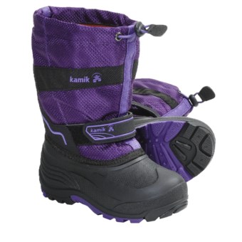 Kamik Coaster Winter Boots - Waterproof, Insulated (For Youth Boys and Girls) in Purple