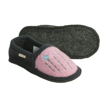 Kamik Hazel Slippers - Recycled Boiled Wool, Slip-Ons (For Girls and Little Girls) in Light Pink