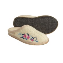 Kamik Lazy Day Slippers - Recycled Boiled Wool (For Women) in Ivory - Closeouts