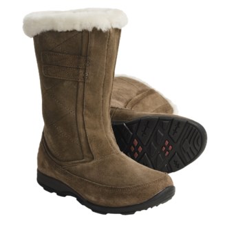 Kamik Northbay Quilted Suede Winter Boots - Waterproof, Insulated (For Women) in Taupe