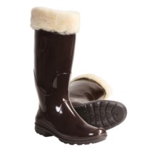 Kamik Paige Rubber Rain Boots (For Women) in Dark Brown - Closeouts