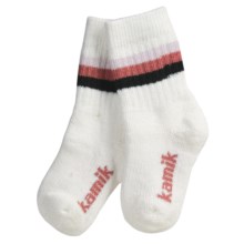 Kamik Powder ThermoCool Socks - Merino Wool, Midweight, Crew (For Girls) in Off White - Closeouts