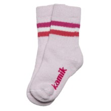 Kamik Powder ThermoCool Socks - Merino Wool, Midweight, Crew (For Girls) in Primrose Pink - Closeouts