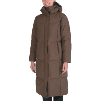 Kamik Puff Long Down Coat - 595 Fill Power (For Women) in Dark Brown