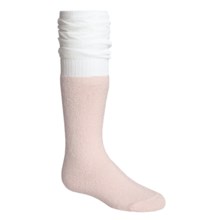 Kamik Ruffle Slouch Knee-High Socks - Over the Calf (For Girls) in Primrose Pink - Closeouts