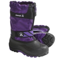 Kamik Snowday Winter Boots (For Little Boys and Girls) in Purple - Closeouts