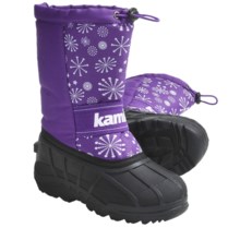 Kamik Snowridge Winter Boots (For Kid and Youth Girls) in Purple - Closeouts