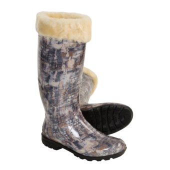 Kamik Sophia Rain Boots - Waterproof, Shearling Lined (For Women) in Grey