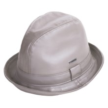 Kangol Leather Player Hat (For Men) in Grey - Closeouts
