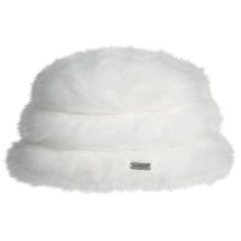 Kangol Michelle Oversized Furgora Beret (For Women) in White - Closeouts