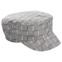 Kangol Neo Check Mau Cap (For Men and Women) in Graphite Check - Closeouts