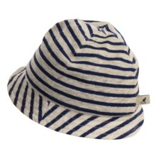 Kangol Stripe Jersey Casual Bucket Hat (For Men and Women) in Navy - Closeouts