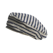 Kangol Striped Beret (For Men and Women) in Navy - Closeouts