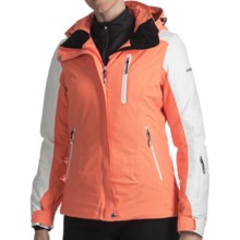 Karbon Opal Ski Jacket - Waterproof, Insulated (For Women) in Coral/Arctic White - Closeouts