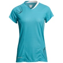 Karhu Fast Running T-Shirt - Short Sleeve (For Women) in Teal/Black - Closeouts
