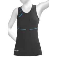 Karhu Fast Tank Top - Built-In Bra, Racerback (For Women) in Black/Teal - Closeouts