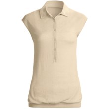Karoo Polo Shirt - Cashmere, Sleeveless (For Women) in White - Closeouts
