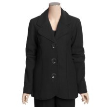 Katherine Barclay Boiled Wool Jacket (For Tall Women) in Black - Closeouts