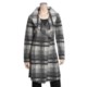 Katherine Barclay Boiled Wool Plaid Coat - Wrap Front (For Women)